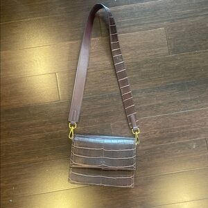 Purple Crocodile Pattern JW PEI Crossbody bag 💼